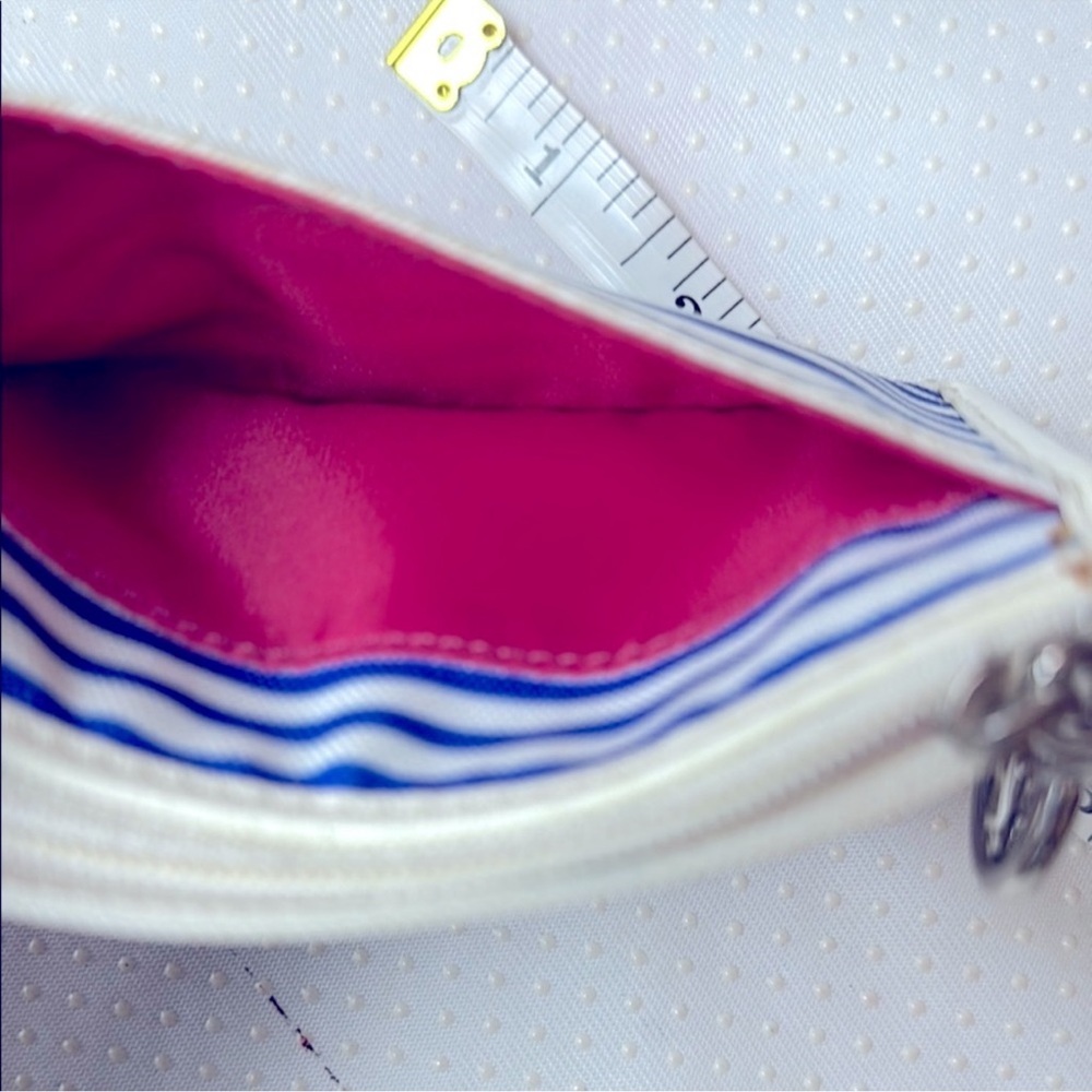 Coach POPPY Nautical Stripe card case keychain - Picture 5 of 8
